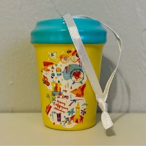 Starbucks Disneyland California Adventure Ceramic Christmas Ornament 2020